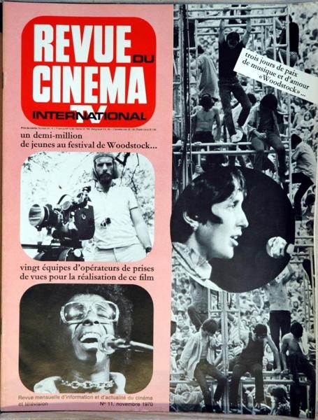 REVUE DU CINEMA INTERNATIONAL magazine side cover Issue 11 1 November 1970