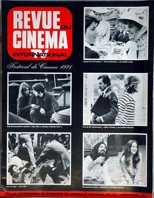 REVUE DU CINEMA INTERNATIONAL magazine side cover Issue 19 1 July 1971