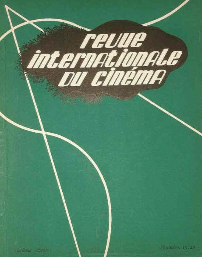 REVUE INTERNATIONALE DU CINEMA magazine side cover Issue 19-20  April 1954