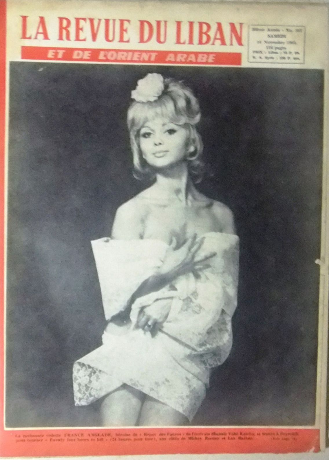 LA REVUE DU LIBAN magazine side cover 14 November 1964