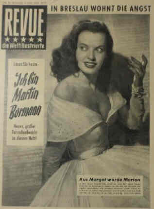 REVUE DIE WELTILLUSTRIERTE magazine side cover 9 August 1952