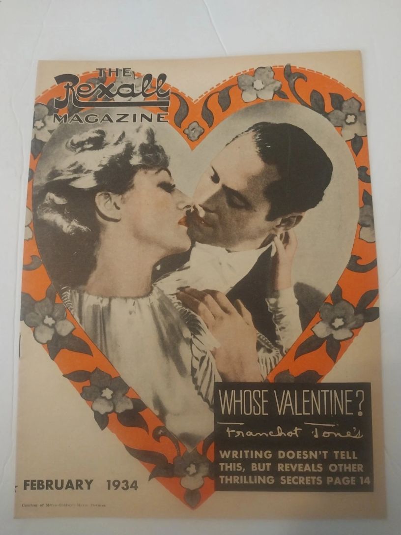 REXALL MAGAZINE magazine side cover  February 1934