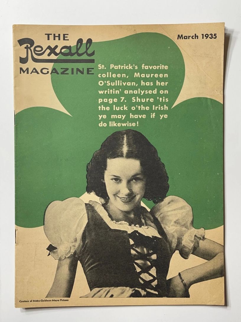 REXALL MAGAZINE magazine side cover  March 1935