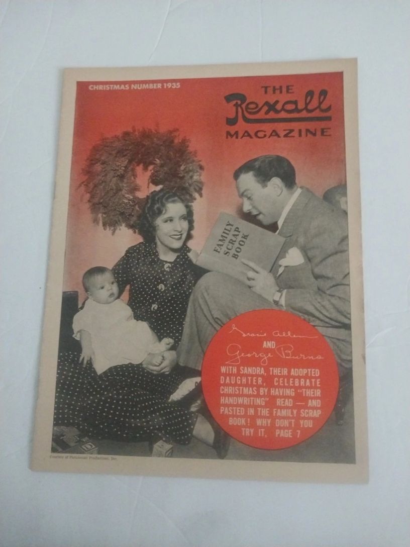 REXALL MAGAZINE magazine side cover  December 1935