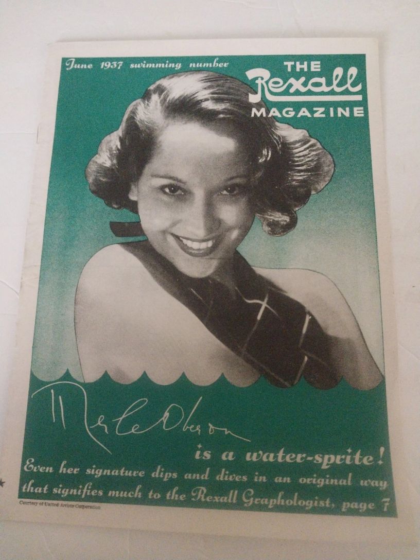 REXALL MAGAZINE magazine side cover  June 1937