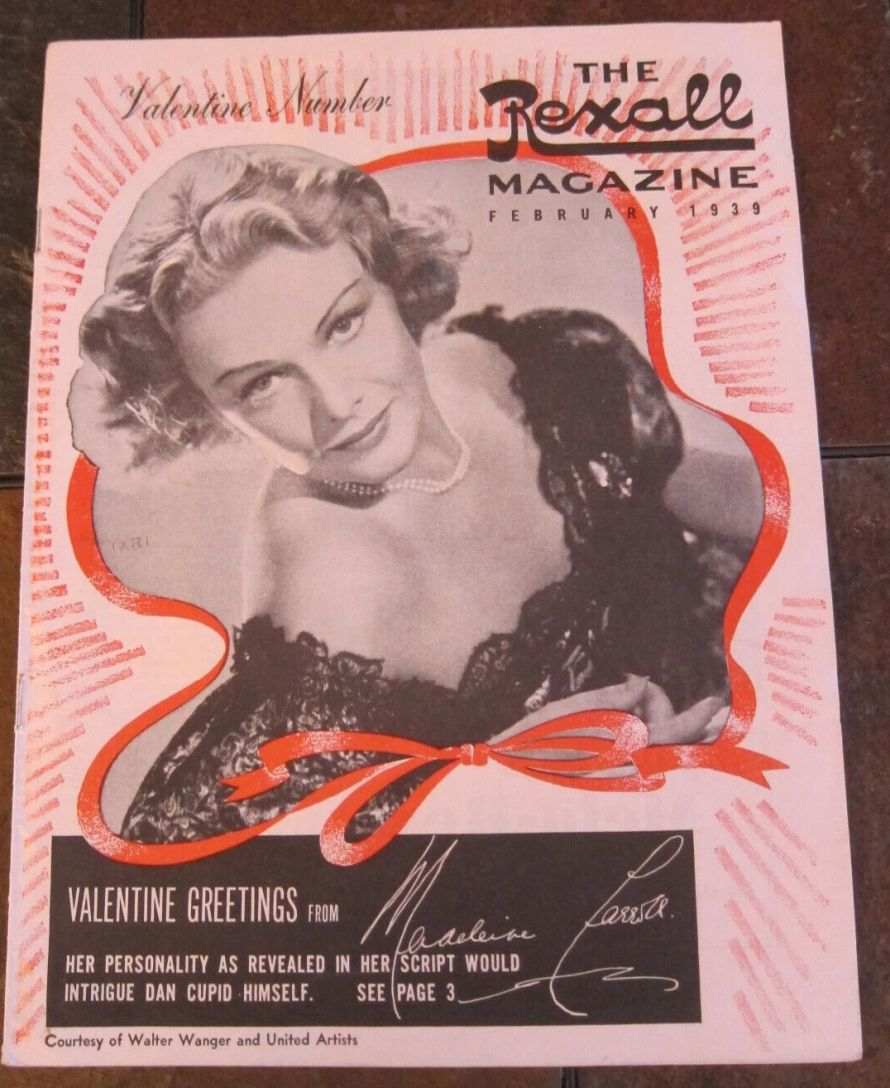 REXALL MAGAZINE magazine side cover  February 1939