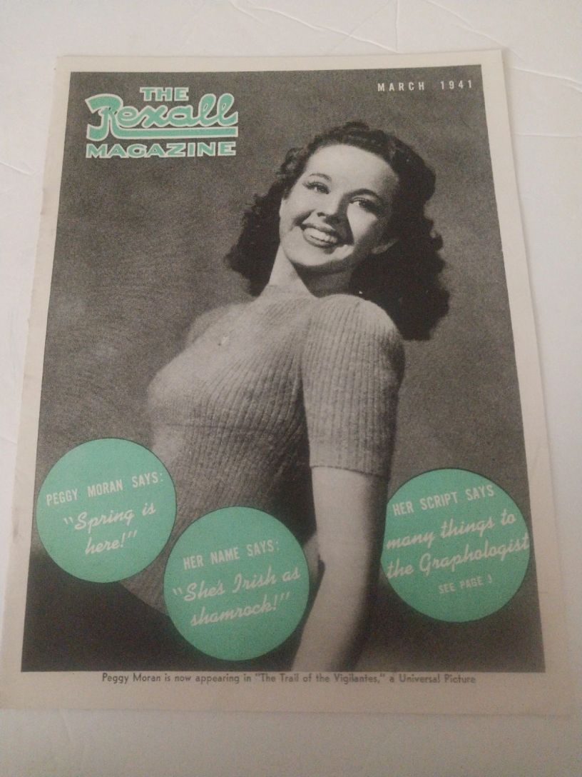 REXALL MAGAZINE magazine side cover  March 1941