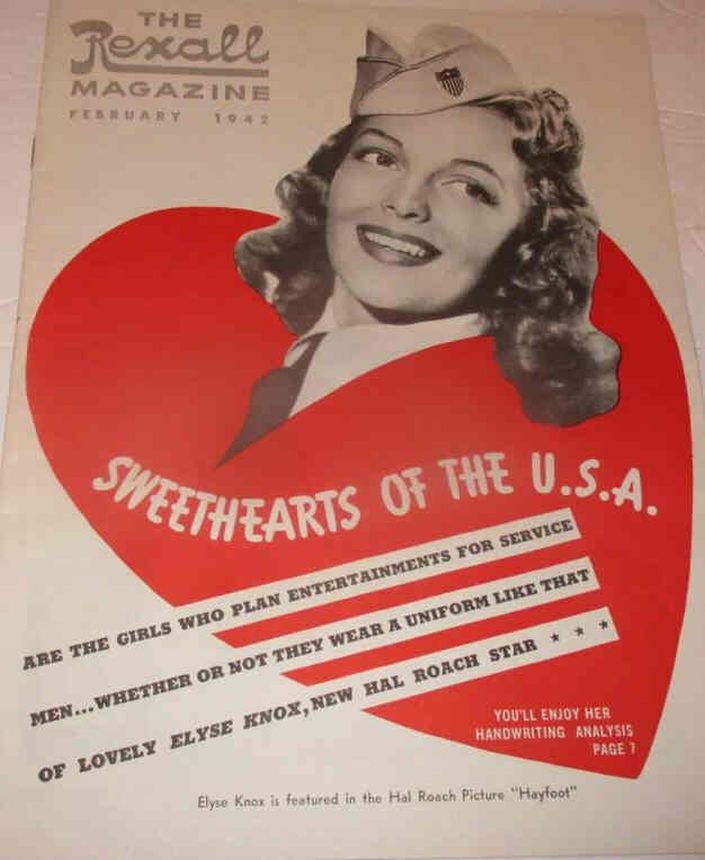 REXALL MAGAZINE magazine side cover  February 1942
