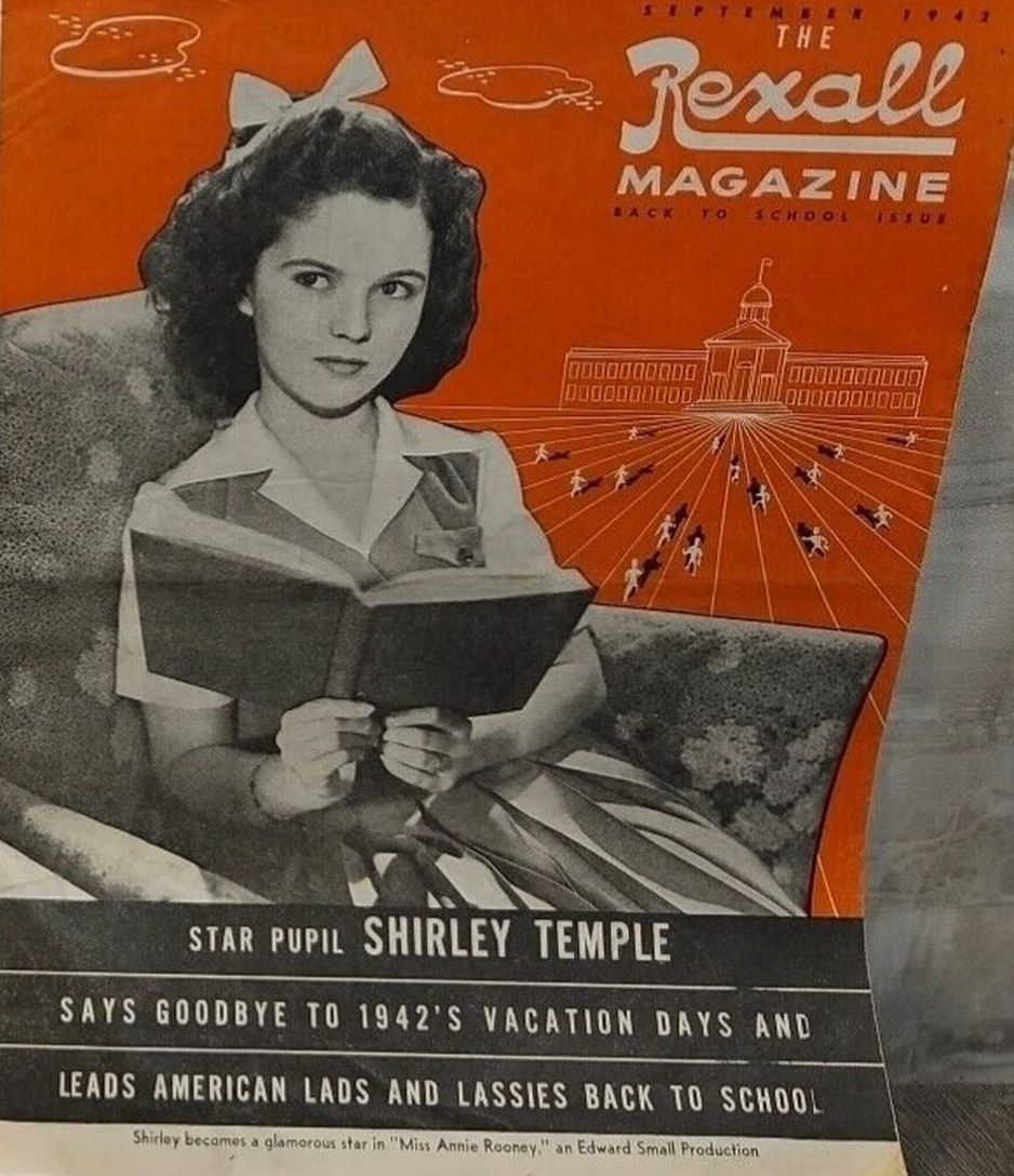 REXALL MAGAZINE magazine side cover  September 1942