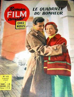 CHEZ NOUS ROMAN-FILM COMPLET magazine side cover Issue 44 24 April 1960