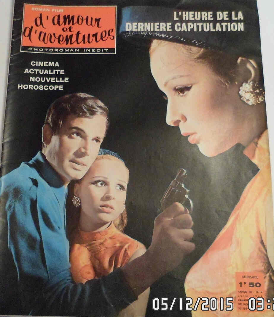 ROMAN FILM DAMOUR ET DADVENTURES magazine side cover Issue 6 June 1966