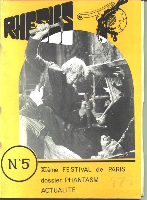 RHESUS ZERO magazine side cover Issue 5 April 1980