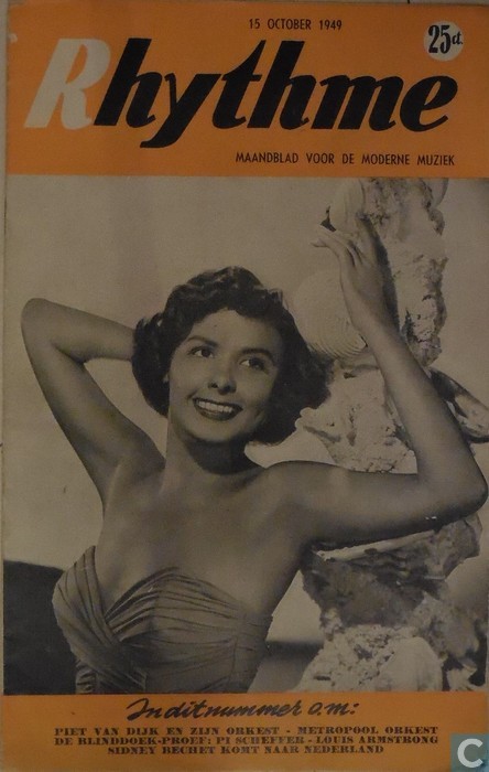 RHYTHME magazine side cover Issue 1 15 October 1949