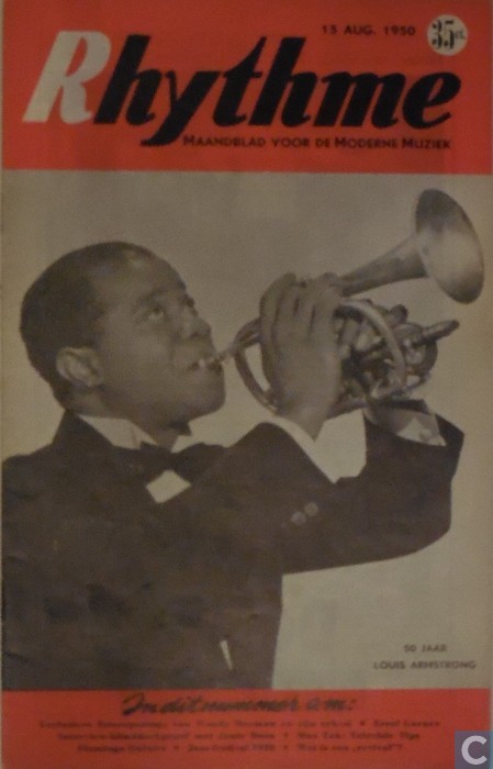RHYTHME magazine side cover Issue 11 13 August 1950