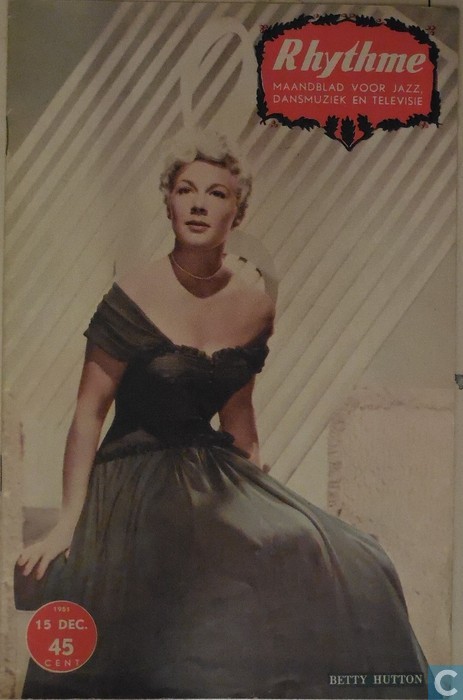 RHYTHME magazine side cover 15 December 1951