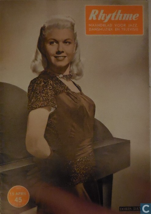 RHYTHME magazine side cover 15 April 1952