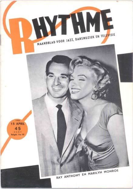RHYTHME magazine side cover 15 April 1955