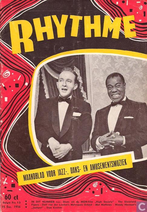 RHYTHME magazine side cover 15 December 1956