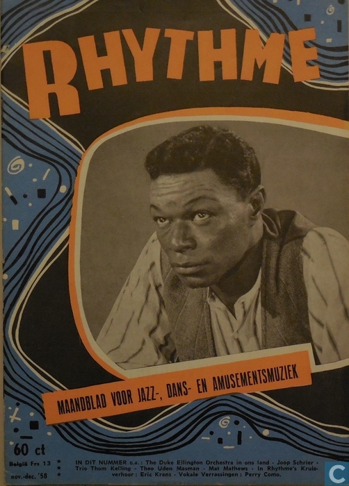 RHYTHME magazine side cover 15 November 1958