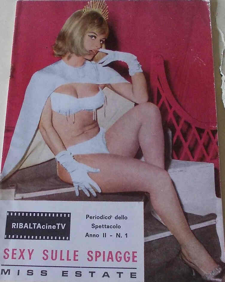 RIBALTA CINE TV magazine side cover Issue 1 August 1966