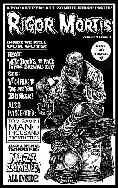 RIGOR MORTIS magazine side cover Issue 1 January 2009