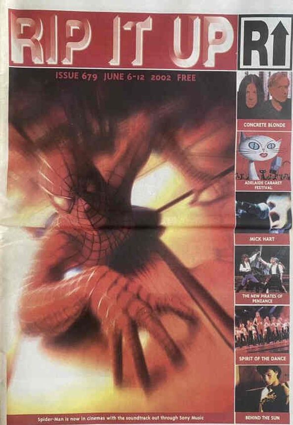 RIP IT UP magazine side cover Issue 679 6 June 2002