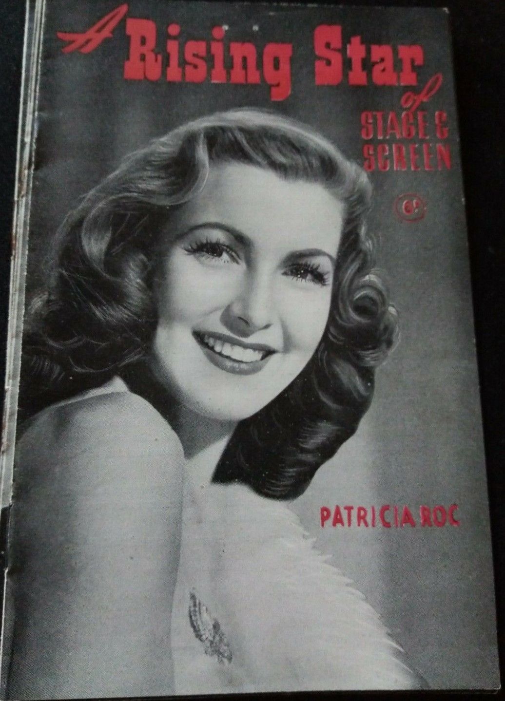 A RISING STAR OF STAGE AND SCREEN magazine side cover   