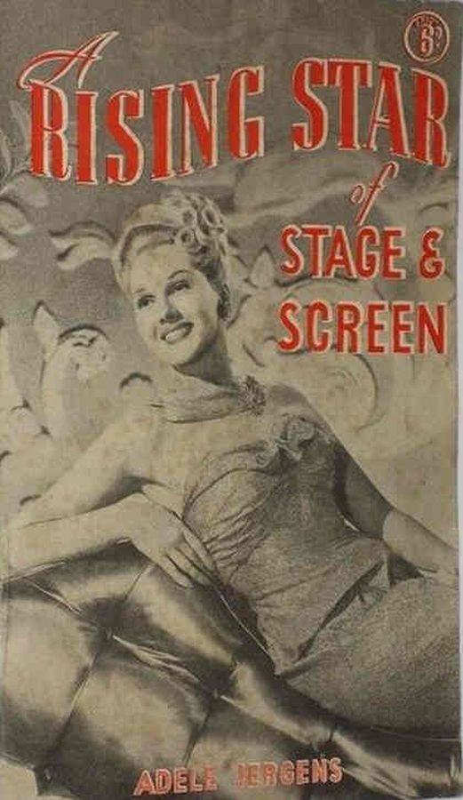 A RISING STAR OF STAGE AND SCREEN magazine side cover   1946