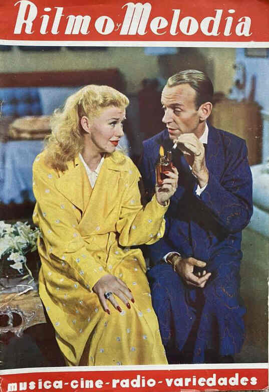 RITMO Y MELODIA magazine side cover  April 1950