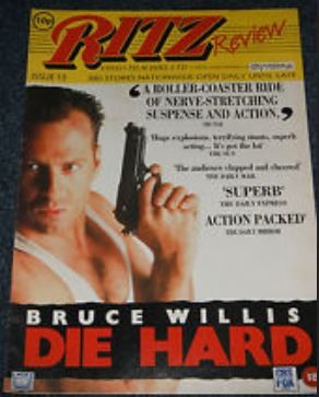 RITZ REVIEW magazine side cover Issue 13  1989