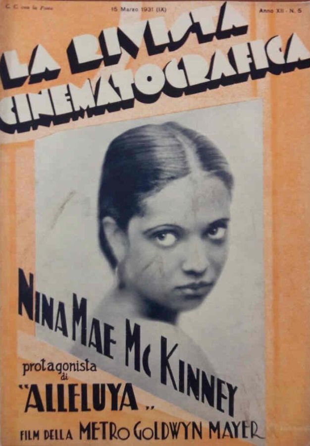 RIVISTA CINEMATOGRAFICA|LA magazine side cover Issue 5 15 March 1931