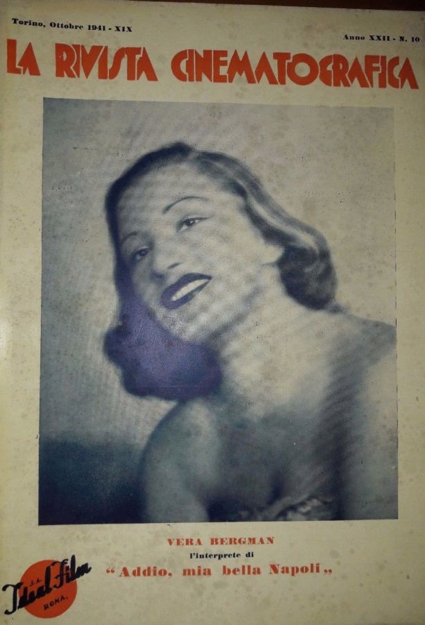 RIVISTA CINEMATOGRAFICA|LA magazine side cover  October 1941