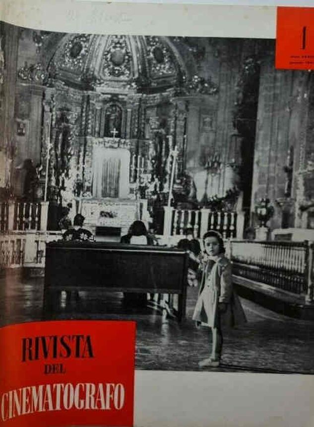 RIVISTA DEL CINEMATOGRAFO magazine side cover  January 1961
