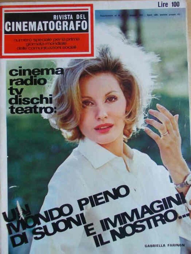 RIVISTA DEL CINEMATOGRAFO magazine side cover  May 1967