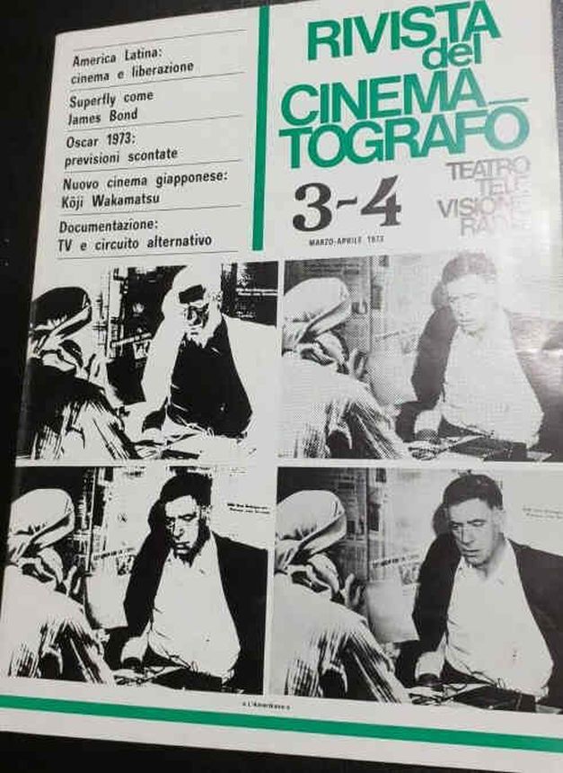 RIVISTA DEL CINEMATOGRAFO magazine side cover  March/April 1973