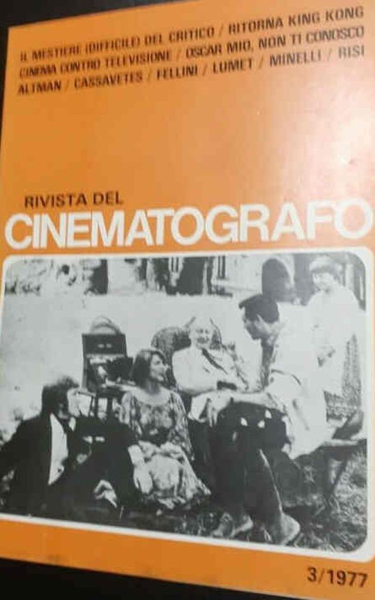 RIVISTA DEL CINEMATOGRAFO magazine side cover  March 1977