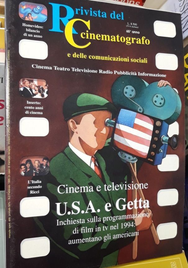 RIVISTA DEL CINEMATOGRAFO magazine side cover  February 1995