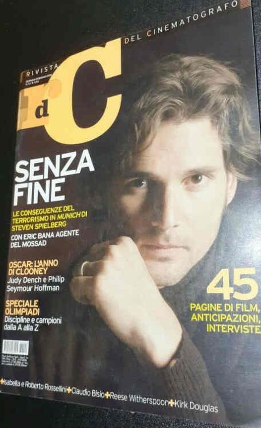 RIVISTA DEL CINEMATOGRAFO magazine side cover  January/February 2006