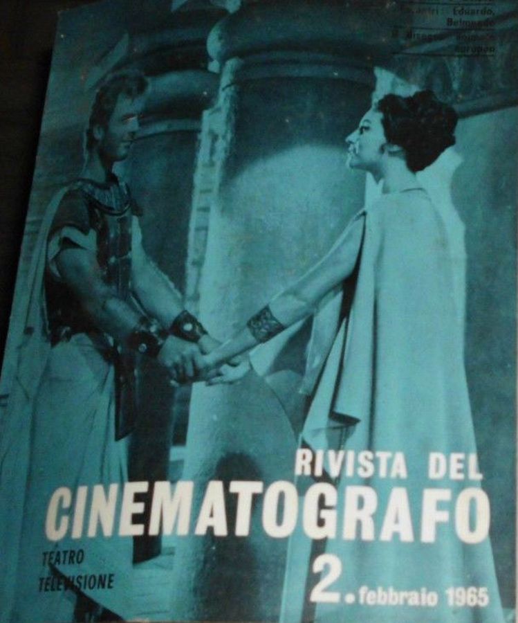 RIVISTA DEL CINEMATOGRAFO magazine side cover  February 1965