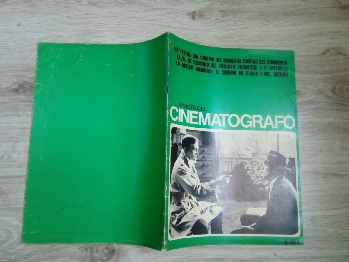 RIVISTA DEL CINEMATOGRAFO magazine side cover  May 1974