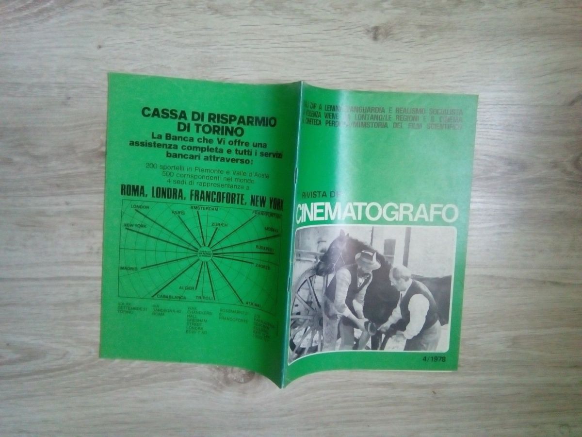 RIVISTA DEL CINEMATOGRAFO magazine side cover  April 1978