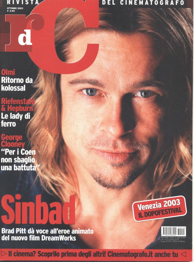 RIVISTA DEL CINEMATOGRAFO magazine side cover  October 2003