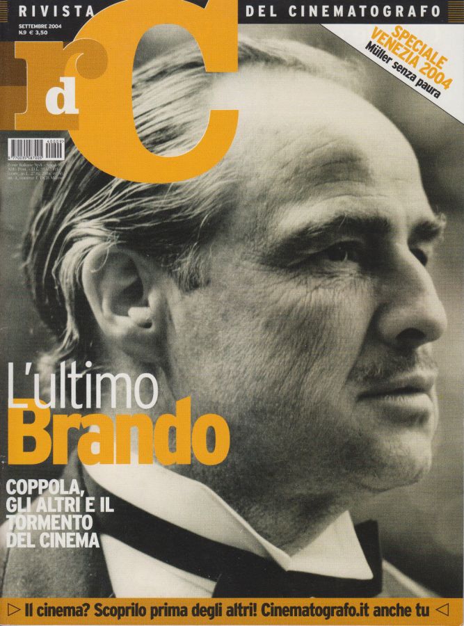 RIVISTA DEL CINEMATOGRAFO magazine side cover  September 2004