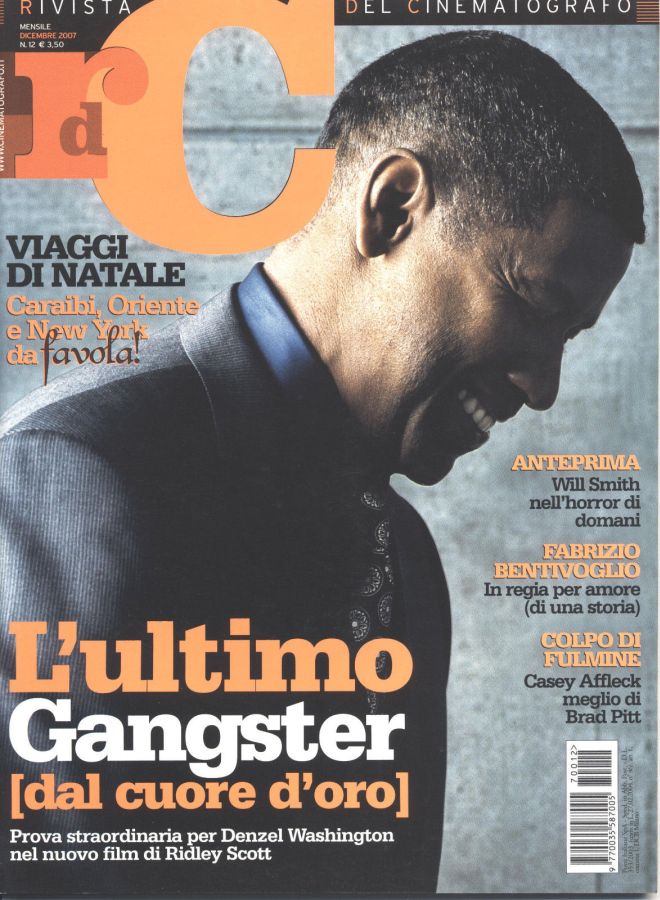 RIVISTA DEL CINEMATOGRAFO magazine side cover  December 2007