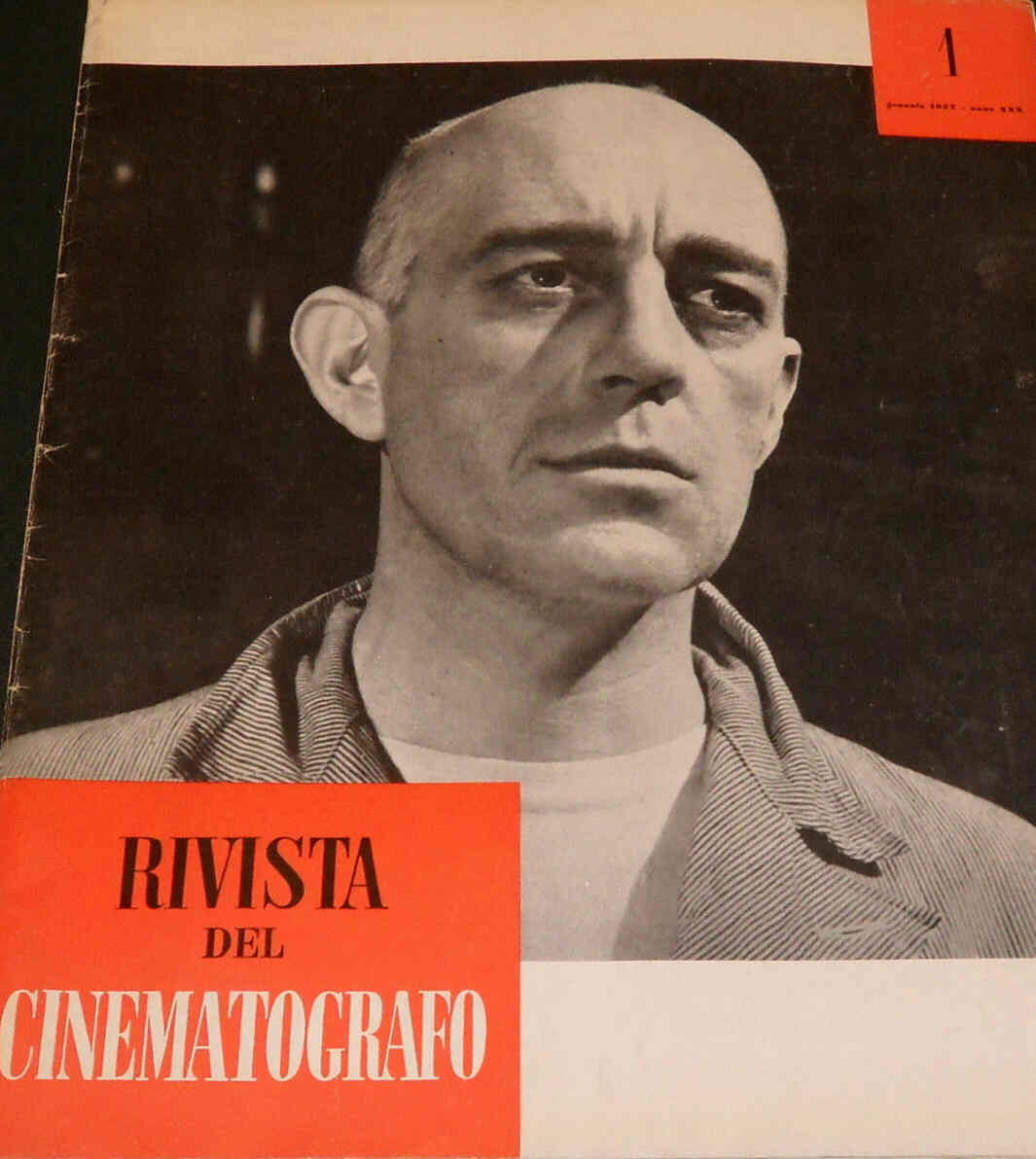 RIVISTA DEL CINEMATOGRAFO magazine side cover January 1957