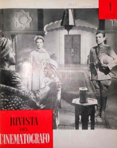 RIVISTA DEL CINEMATOGRAFO magazine side cover January 1960