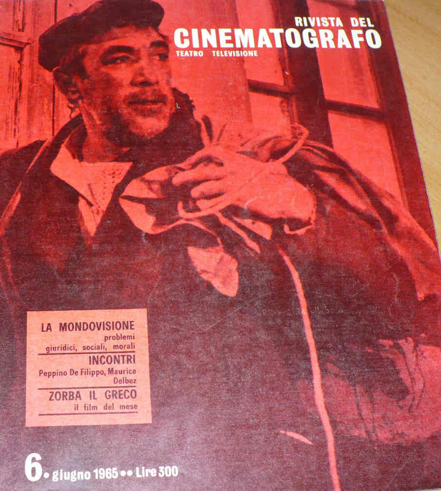 RIVISTA DEL CINEMATOGRAFO magazine side cover June 1965