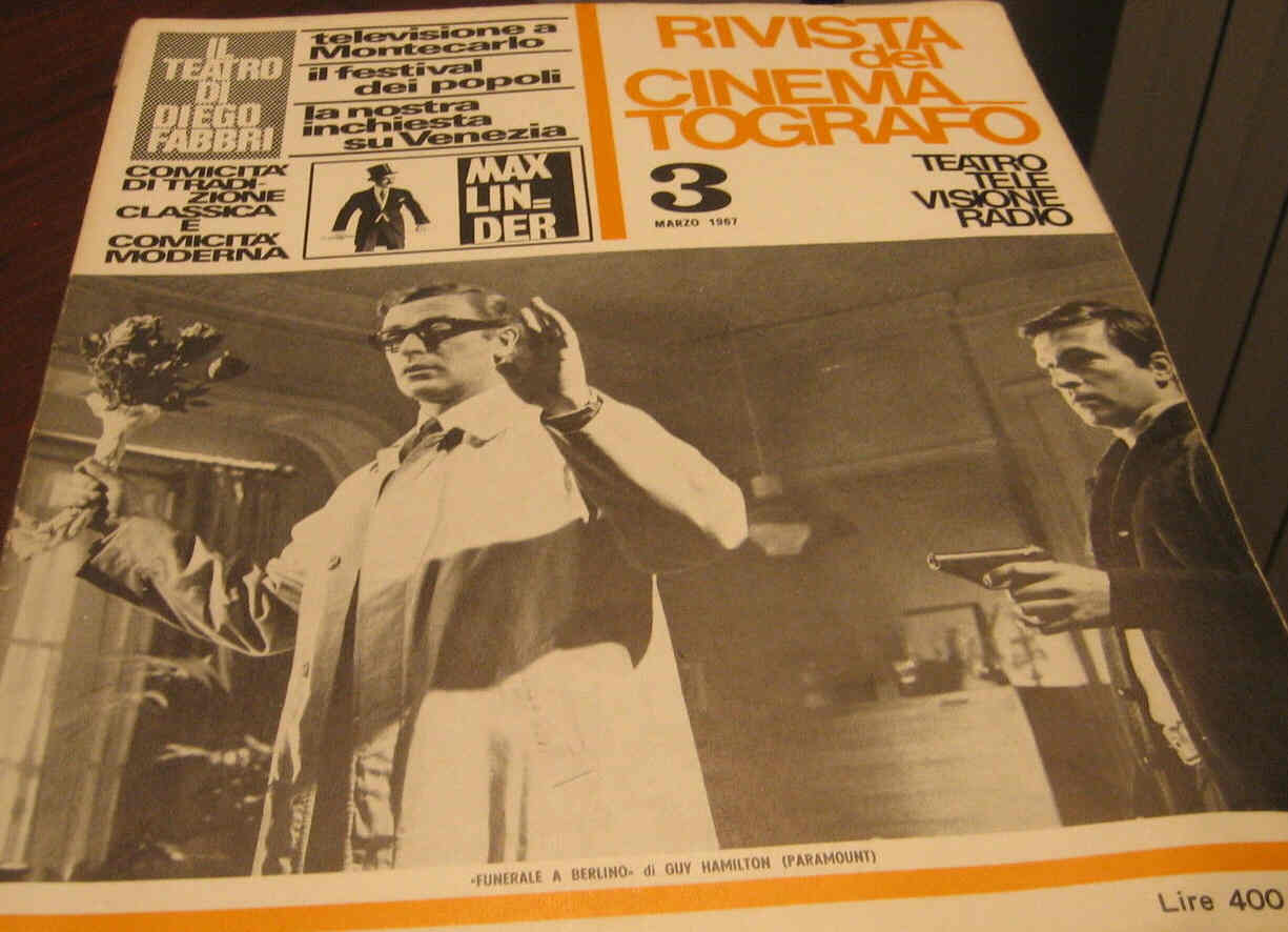 RIVISTA DEL CINEMATOGRAFO magazine side cover March 1967