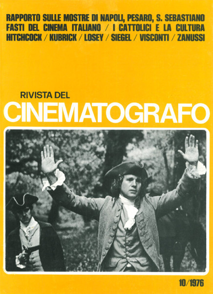 RIVISTA DEL CINEMATOGRAFO magazine side cover October 1976