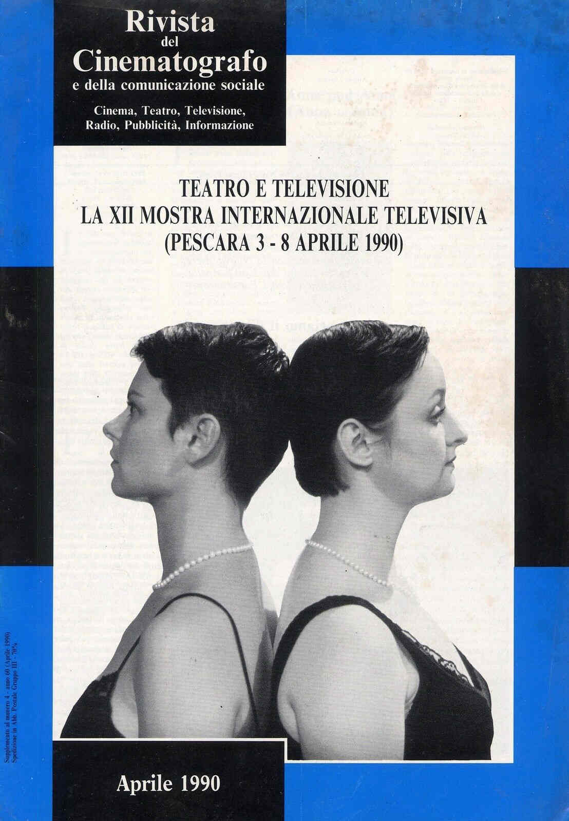 RIVISTA DEL CINEMATOGRAFO magazine side cover April 1990